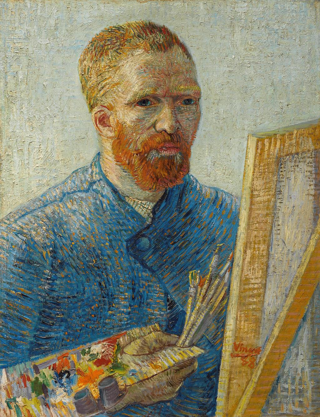 Self-Portrait as a Painter, 1887-1888 | Courtesy of the Van Gogh Museum