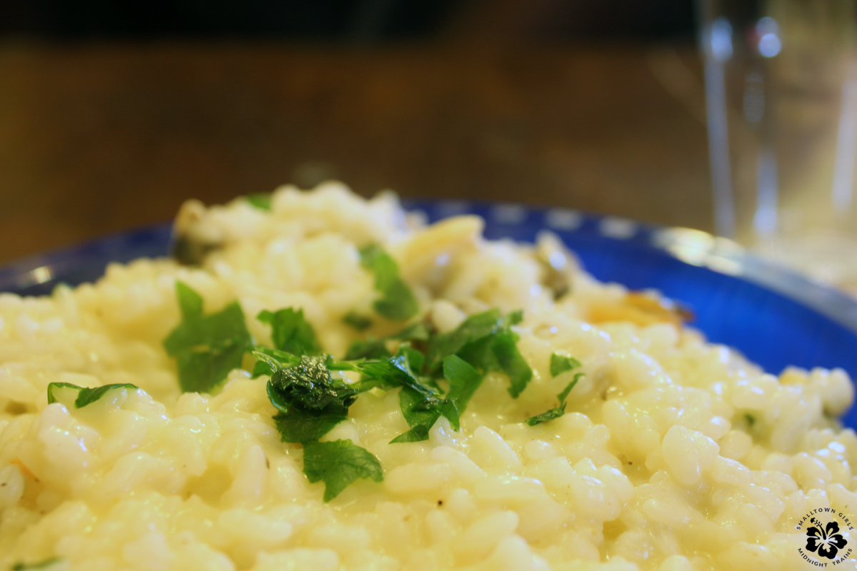 A plate of risotto in Venice