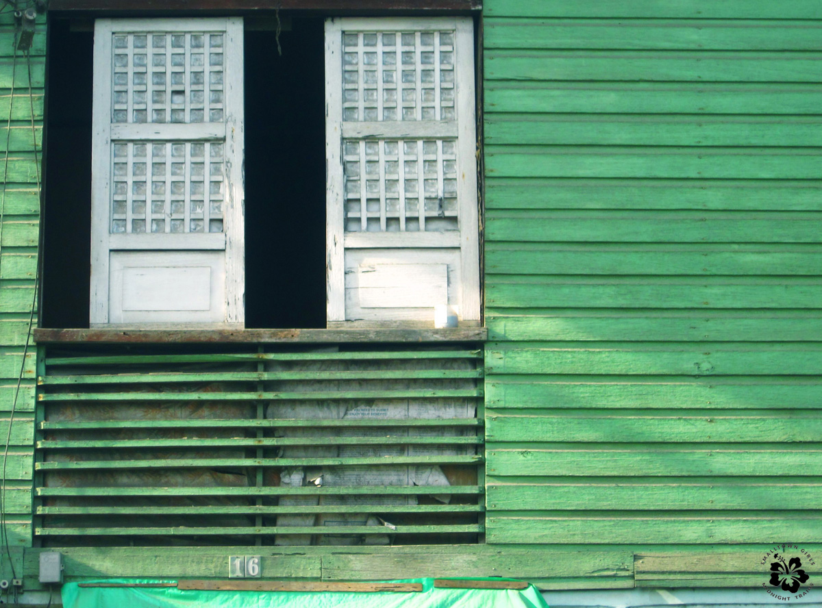 Wooden walls and capiz shell windows are typical of old Filipino houses