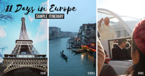 11 days in Europe sample itinerary
