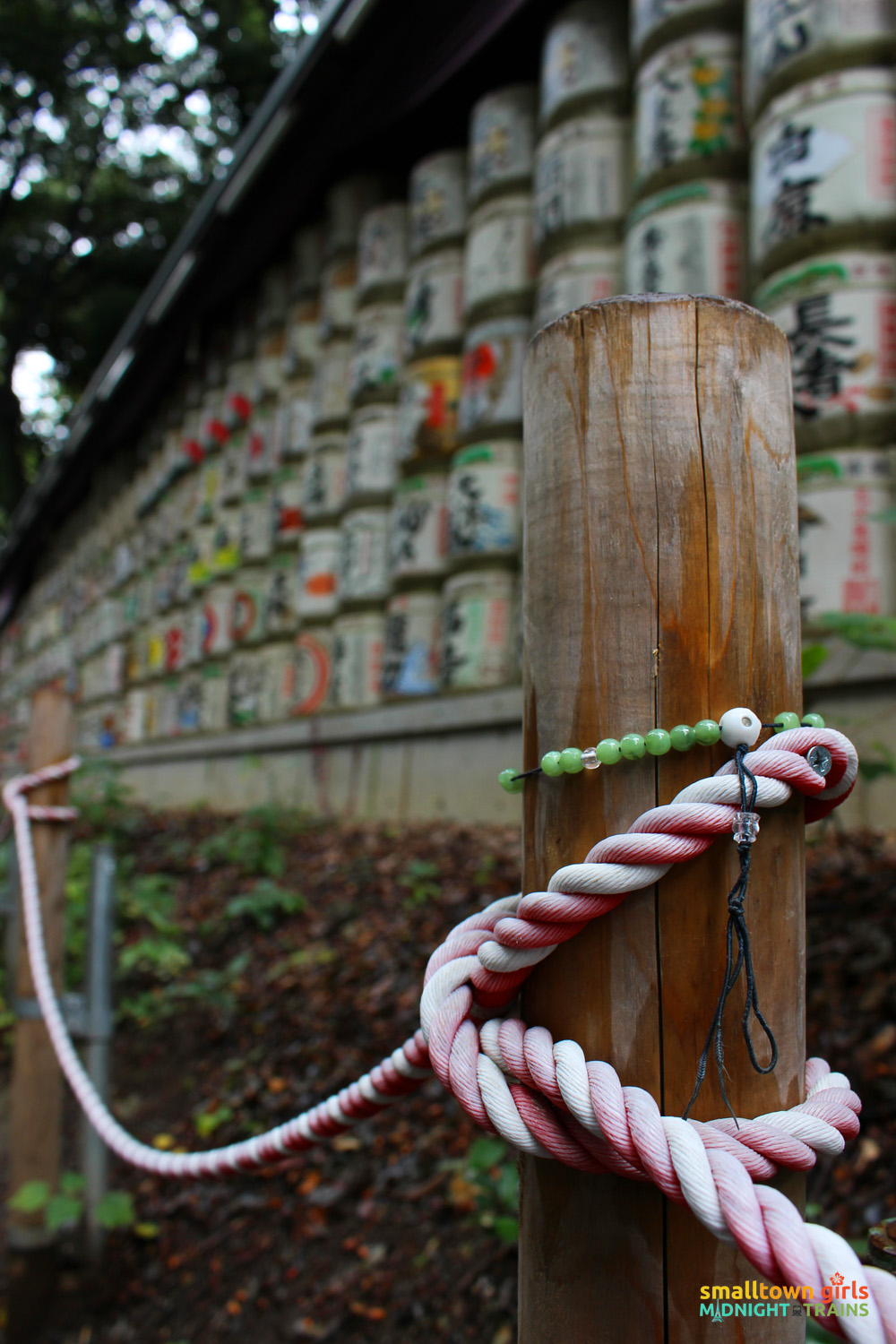 SGMT Japan Tokyo Meiji Shrine 10 sake wooden post