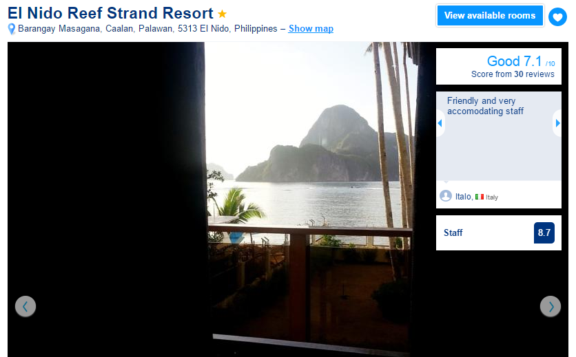 Where to stay in El Nido - El Nido Reef Strand Resort