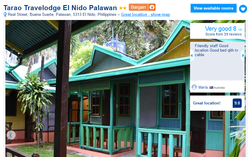 Where to stay in El Nido - Tarao Travelodge