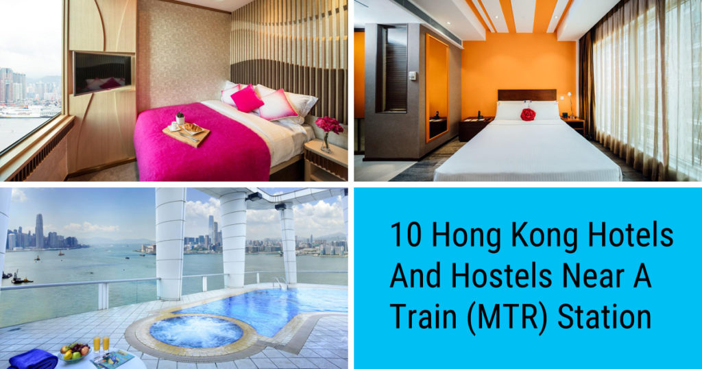 Hong Kong hostels and hotels near an MTR station